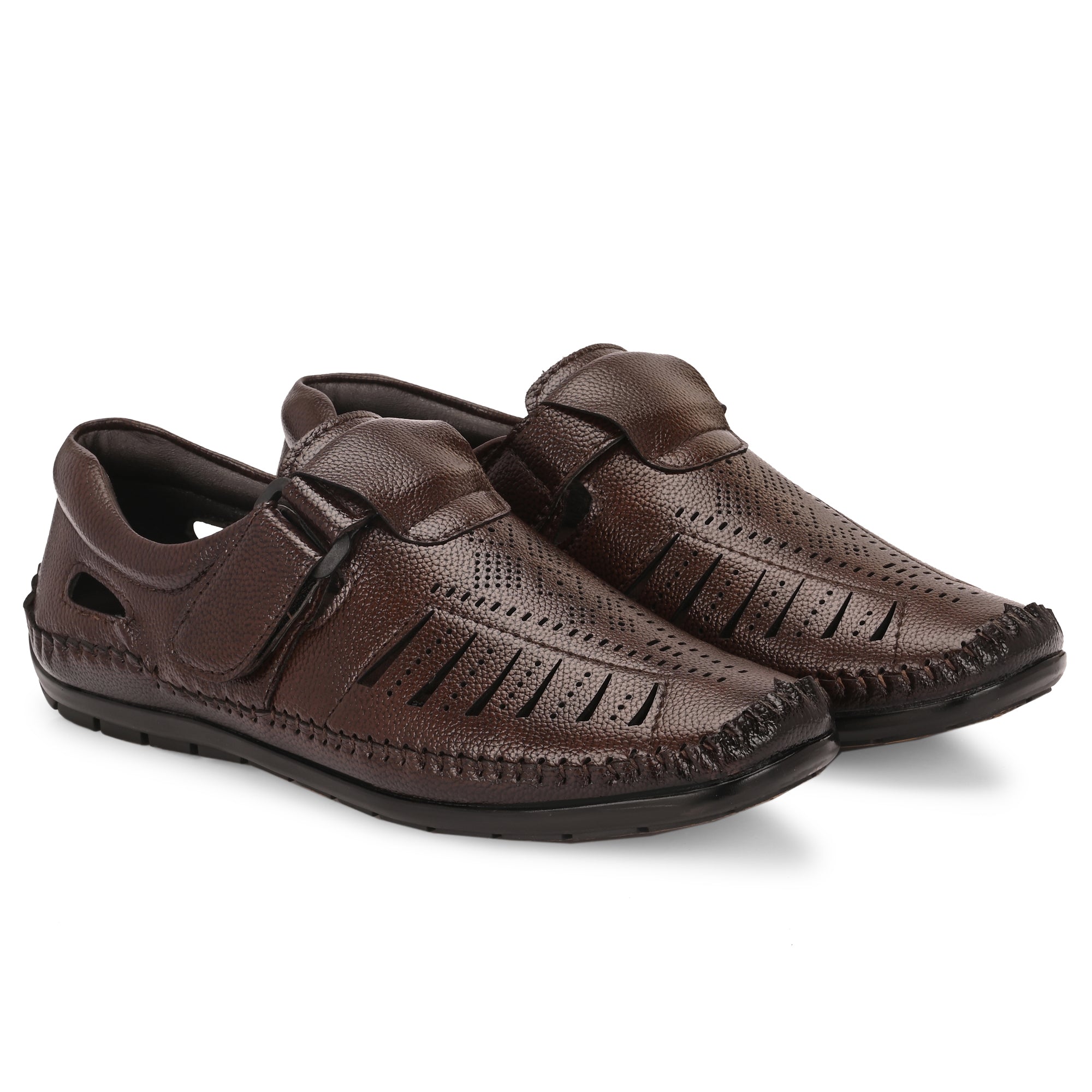 Vellinto GREYHOUND Ethnic Roman sandal II Synthetic Leather Sandals For Men