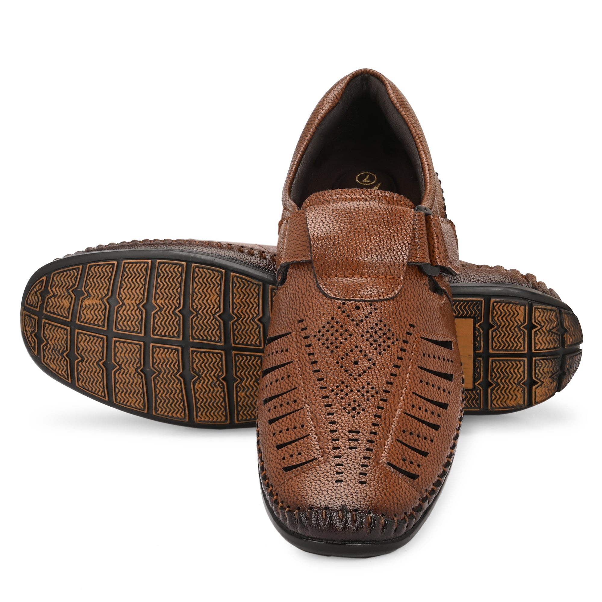 Vellinto GREYHOUND Ethnic Roman sandal II Synthetic Leather Sandals For Men