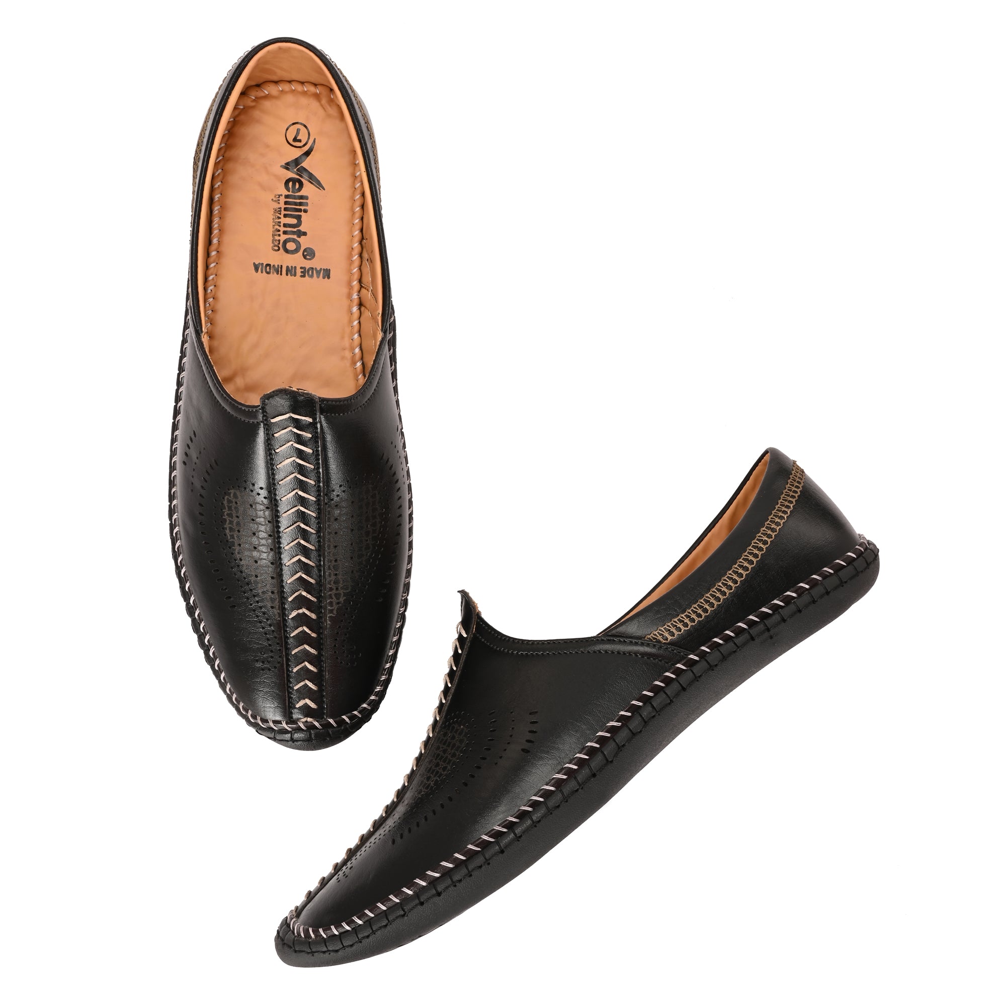 Vellinto SAHARA Cool Rjasthani Ethnic Juttis For Men ll Mojaris For Men