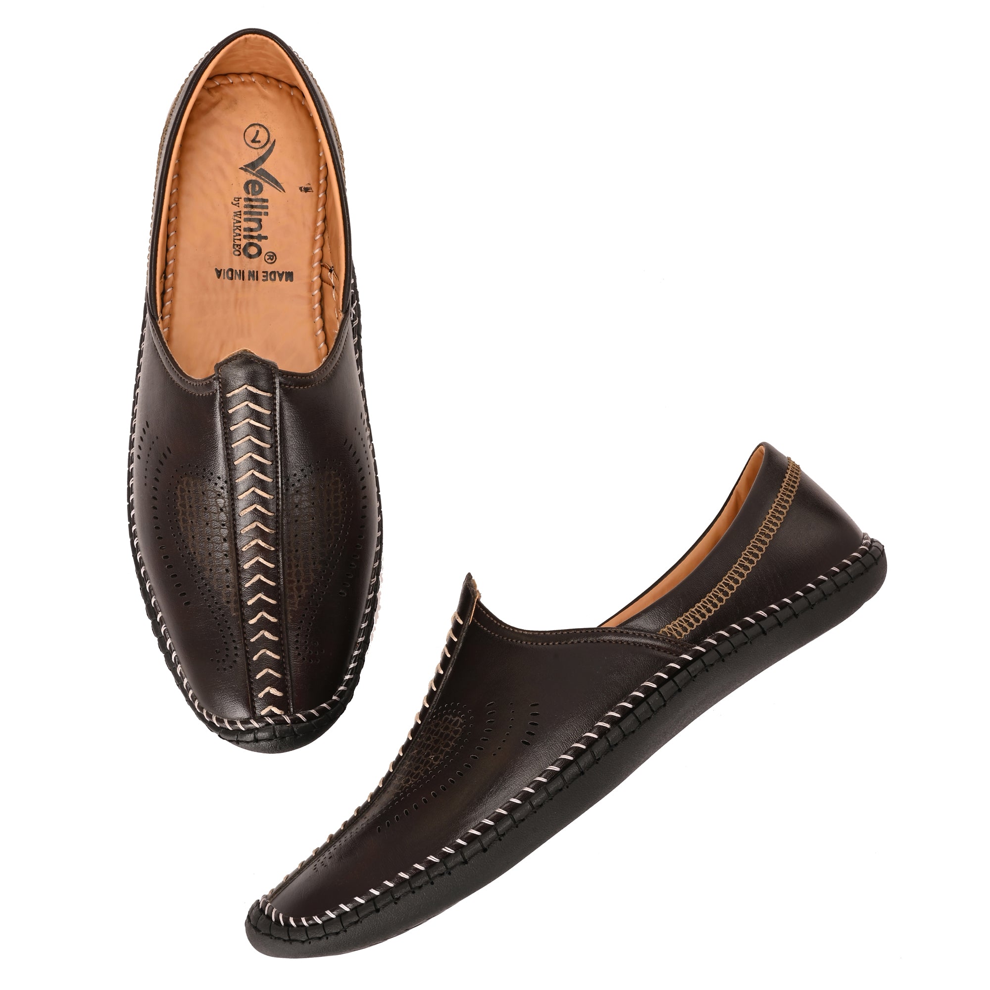 Vellinto SAHARA Cool Rjasthani Ethnic Juttis For Men ll Mojaris For Men