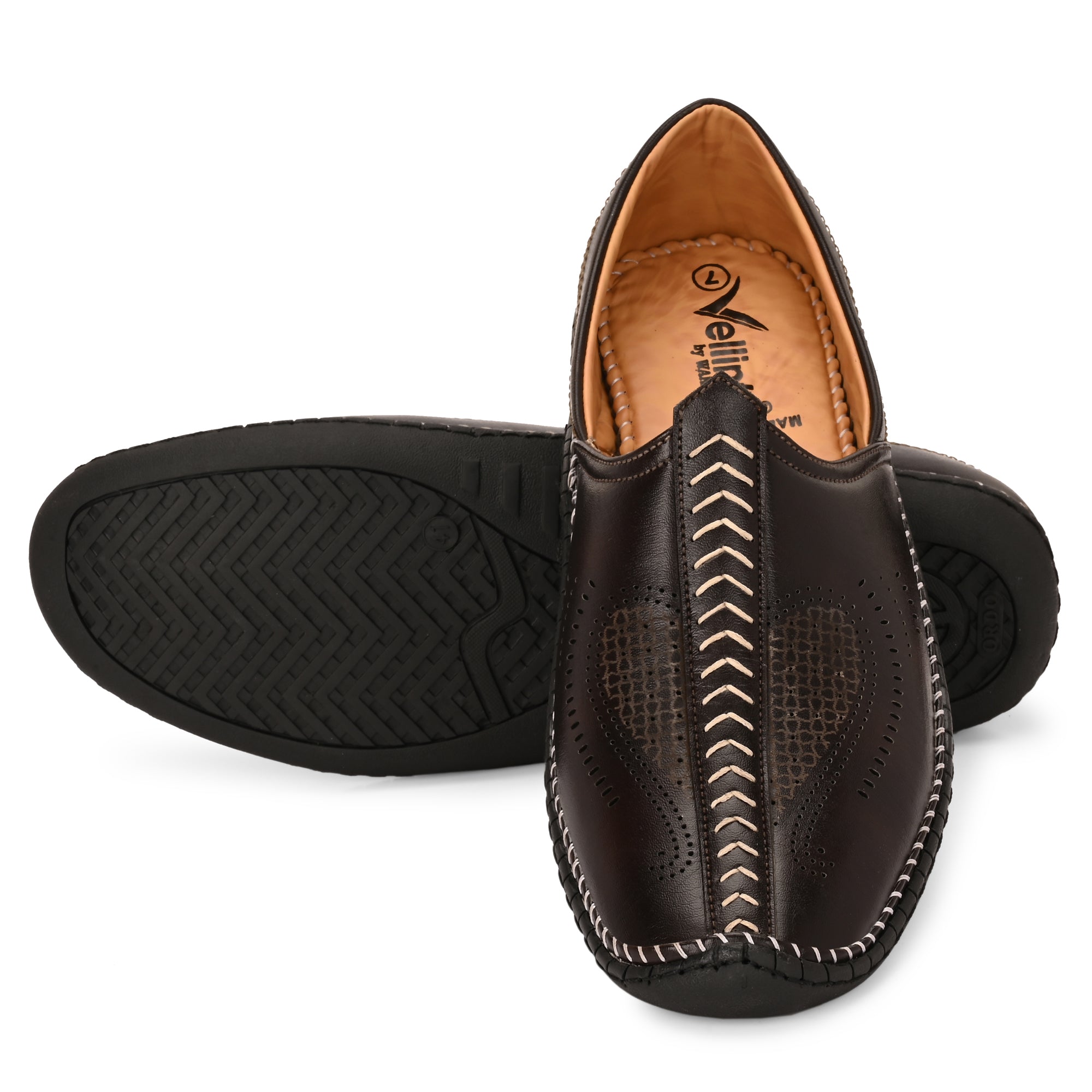 Vellinto SAHARA Cool Rjasthani Ethnic Juttis For Men ll Mojaris For Men