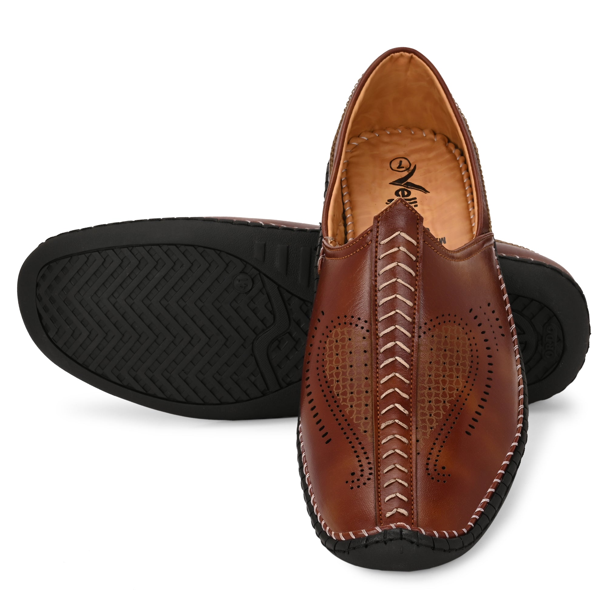 Vellinto SAHARA Cool Rjasthani Ethnic Juttis For Men ll Mojaris For Men