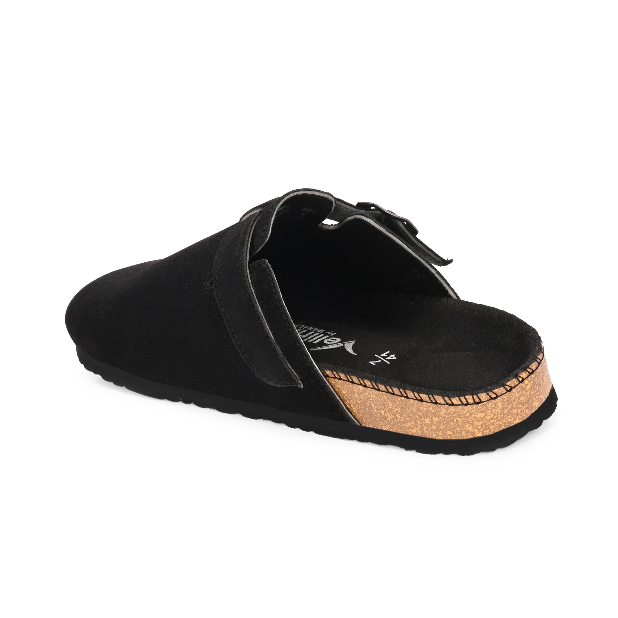 Vellinto SPHINX Comfortable Suede Slip-On Clog/Mules Buckle and Arch Support