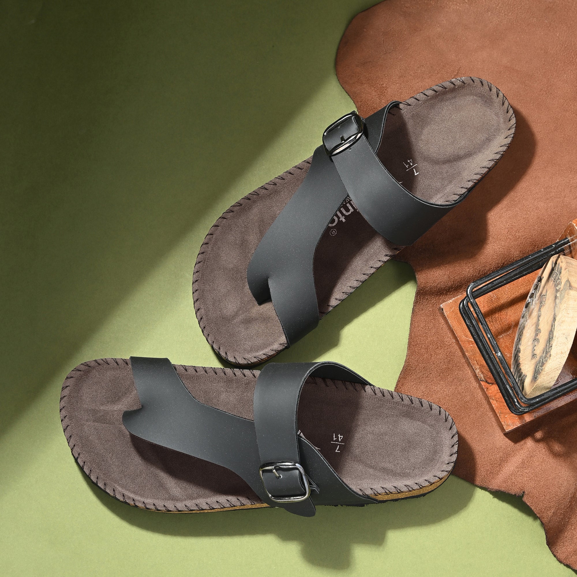 Vellinto OMAR Toe Strap Sandals ll Berkin-Style Slippers For Men