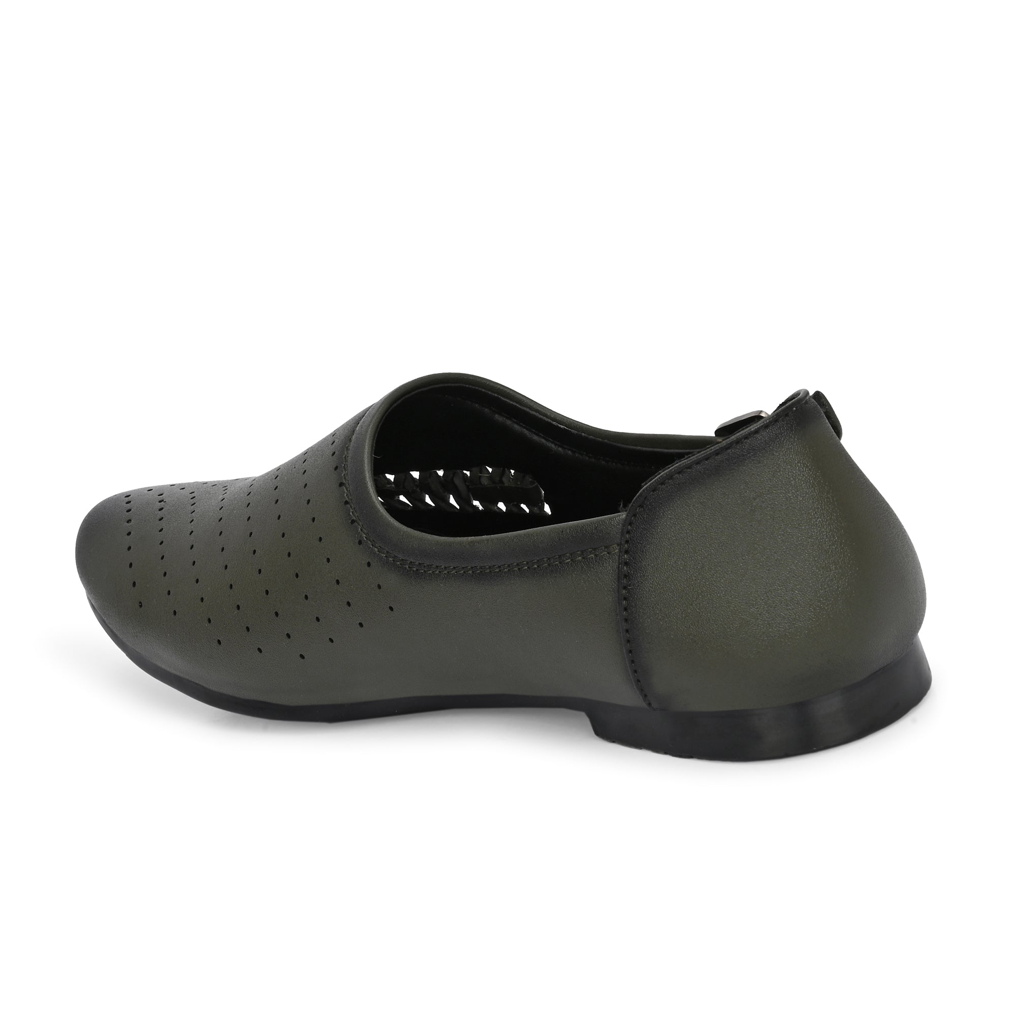 Vellinto Vellinto SHAHZAD Perforated Synthetic Leather Loafers with Stylish Buckle Detail Party Wear For Men