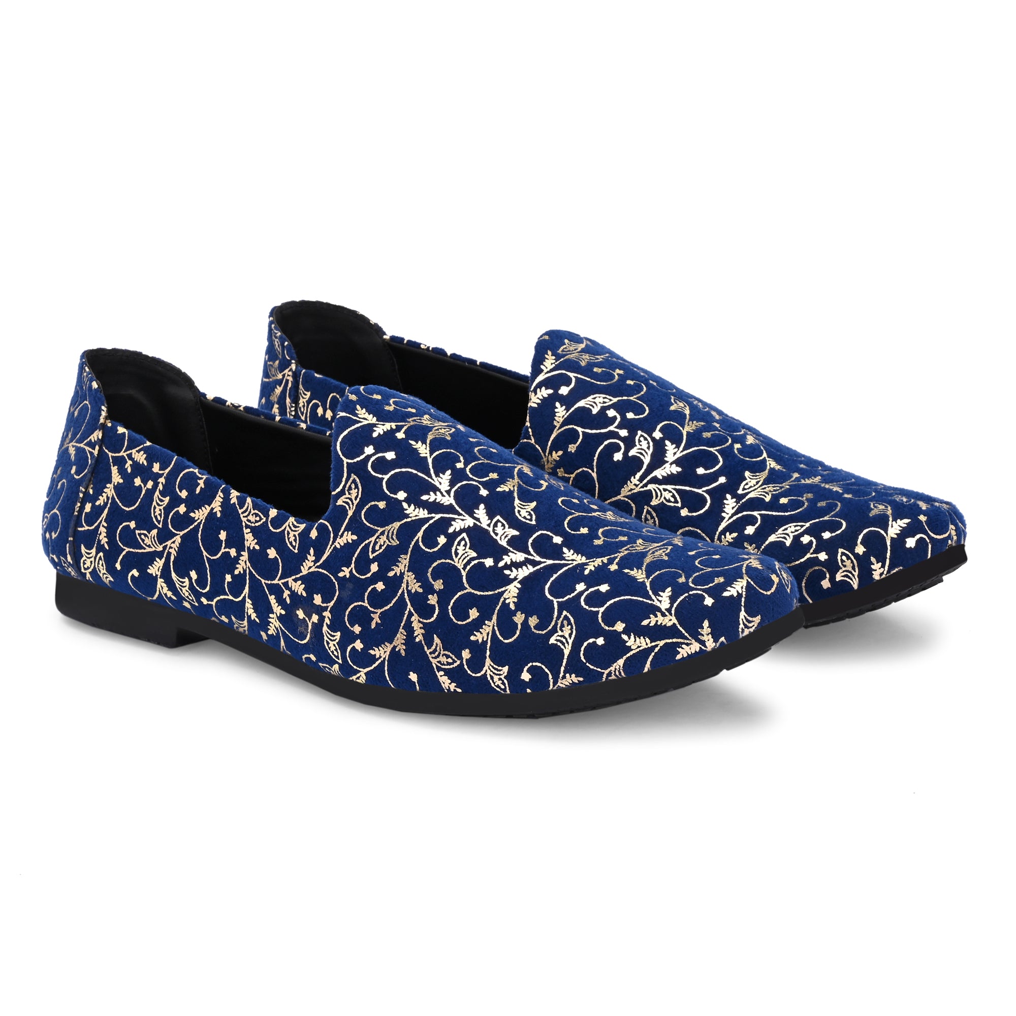 Vellinto ellinto SAMRAT Party Wear Royal Look Mojaris Juttis Slip On For Men Espadrilles For Men