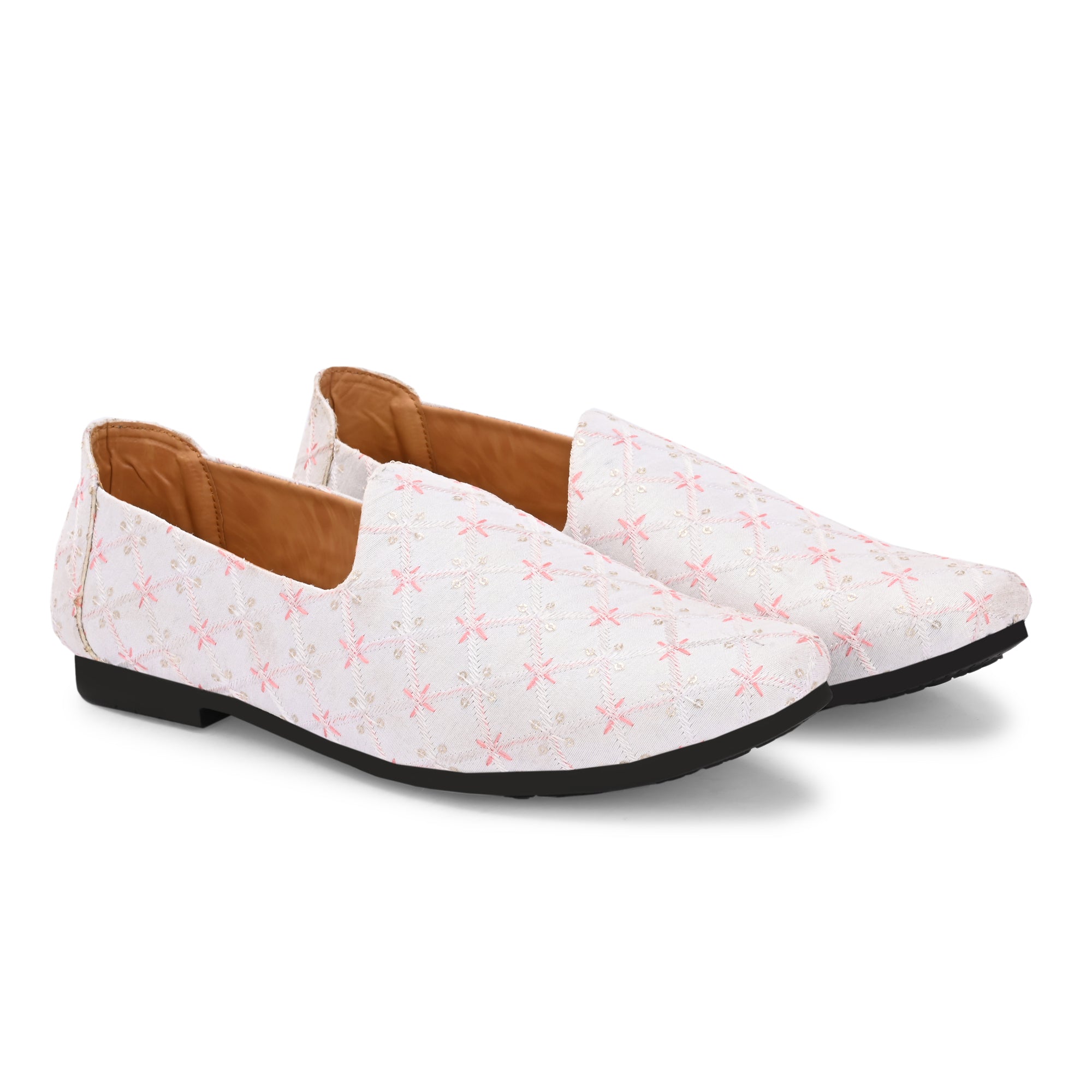 Vellinto Vellinto RESHAM Party Wear Royal Look Mojaris Juttis Slip On For Men Espadrilles For Men